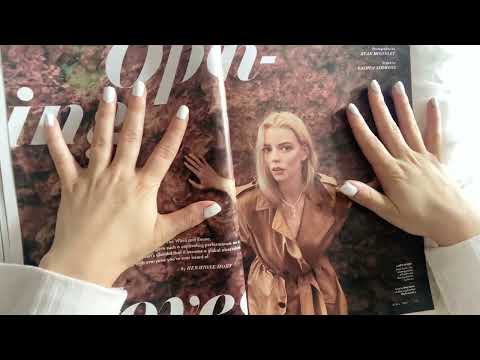 ASMR, cozy lo-fi magazine flip through ~soft spoken