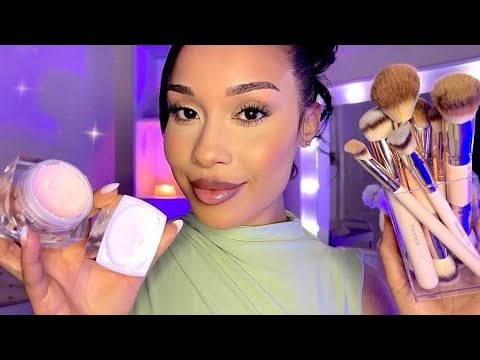 ASMR🪞Friend Does Your Makeup Before Bed 🧸 Makeup Roleplay For Sleep With Layered Makeup Sounds