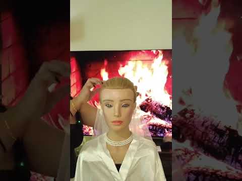 Bridal Hairstyle! #asmr #hairstyle #fordeepsleep #hair #relaxing #asmrsounds #hairdo #foryou
