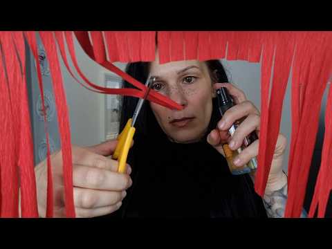 Your hair is crepe paper & a bit make up ASMR