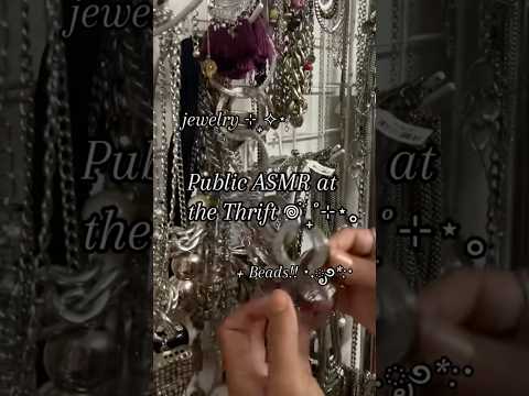 #asmr #publicasmr #vintage #thrift #thrifthaul #vintagejewelry #secondhand #relaxing #relax