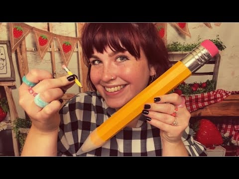 ASMR Fantasy School Supplies ✏️🚌📓(Fairy/ Giant Roleplay, whimsical tingles, relaxing whispers)