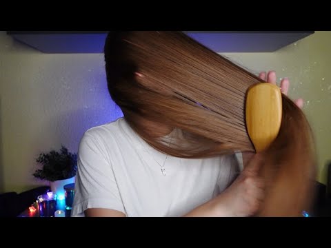 ASMR Long Hair Brushing Over Face ONLY