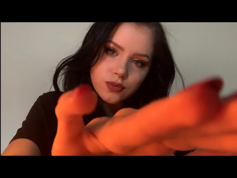 ASMR SLOW HAND MOVEMENTS + INAUDIBLE WHISPERING 💌