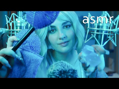 [asmr] Para DORMIR BOMBA pero TODO es AZUL Ale ASMR en español :)