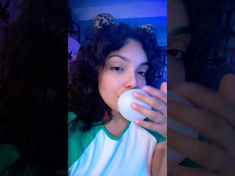 BUBBLE ASMR | blowing chewing bubble gum playing sounds #bubble #bubblegum