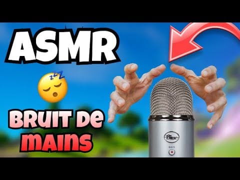 ASMR français Bruits de Mains très relaxant pour vous endormir sur FORTNITE 😴💤 (incroyable 🤌🏼)