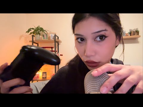 ASMR fast tapping + mic triggers ₓ˚. ୭ ˚