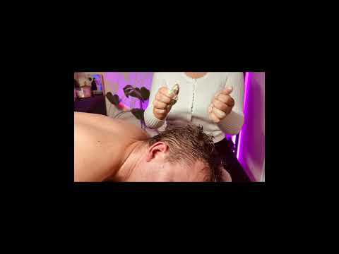 Scalp attention ASMR #asmr #asmrsounds #asmrvideo #tingles  #asmrcommunity #asmrhairplay