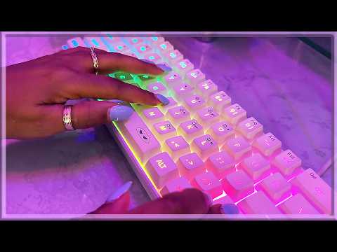 ASMR ✨ KEYBOARD TYPING ✨ Thocky, Relaxing (No Talking)