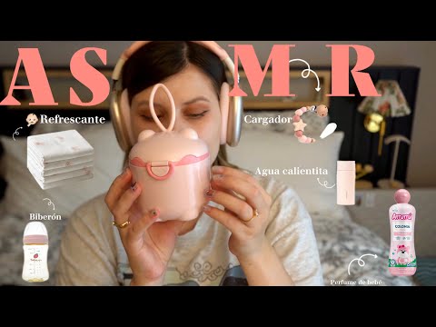 ASMR 🍓QUE TENGO EN MI PAÑALERA (maleta de maternidad ) fresita bebé 👶🏻