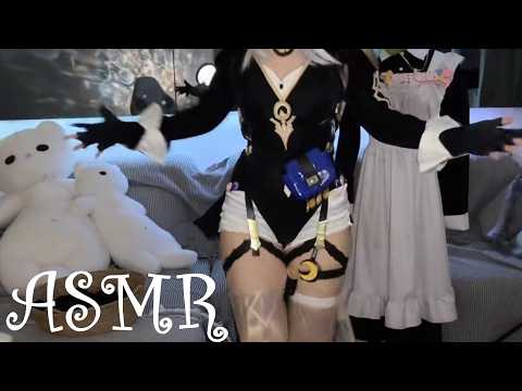 Sleep Cosplay ASMR 💖 Long Nails & Accent Whisper (Deep Relax)