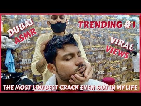 ASMR | THE MOST LOUDEST NECK CRACK AND HEAD MASSAGE Ever 🇦🇪