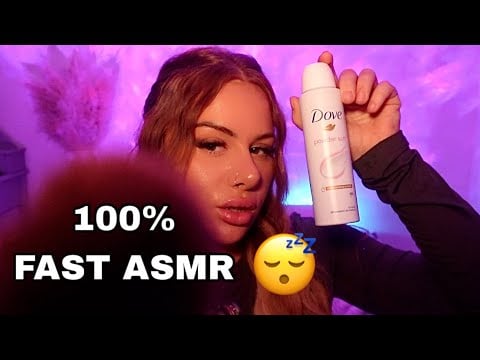 100% FAST ASMR (visual & hand movements - SPEED)