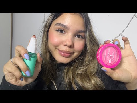 ASMR | MAKE BÁSICA mas RELAXANTE em VOCÊ ✨❤️