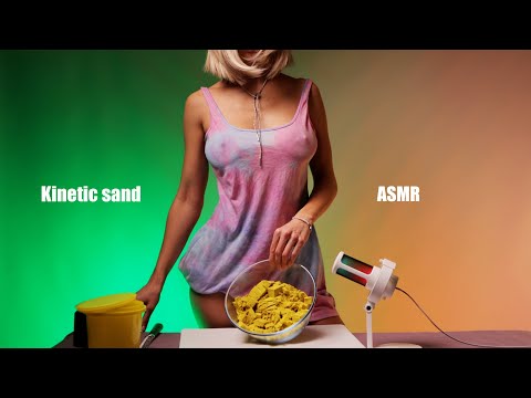 Very Satisfying and Relaxing Kinetic Sand ASMR with Mia