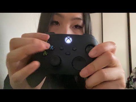 asmr xbox controller pt2 & playing roblox obby.