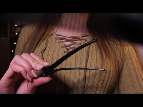 ASMR Hair Clipping, Parting & Brushing 🌺 Gentle personal attention, layered sounds, no talking