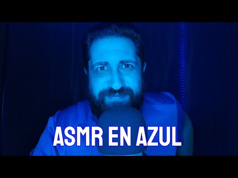 ASMR EN ESPAÑOL - SONIDOS COSQUILLOSOS CON TRIGGERS AZULES