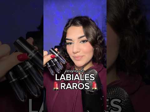 Probando 💄LABIALES💄RAROS✨ #asmr