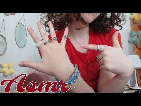 Lofi Asmr with rings💍🌼❤️ • hand sounds • talking