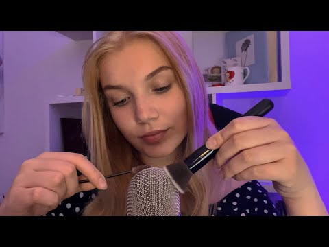 ASMR Mic Brushing & Spoolie on Mic FOR SLEEP 😴
