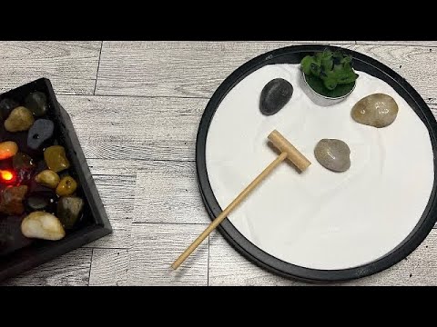 ASMR Zen Garden • Oddly satisfying ✨ + water sounds