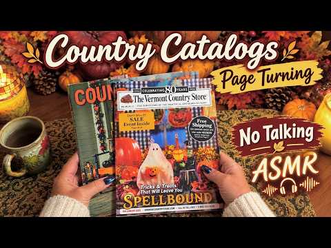 ASMR~Fall Country Catalogs! (No Talking Version) Vermont Country Store~Country Door!