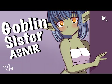 Your Goblin Little Sister Tries ASMR ♥ | Monster Girl Roleplay (F4M, heartbeat & affirmations)