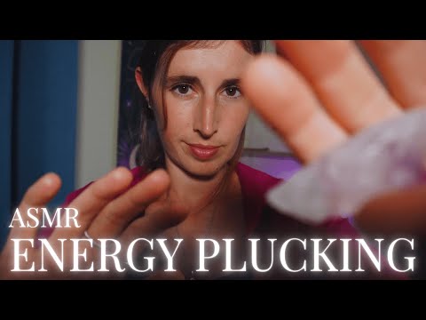 ASMR Reiki | Plucking + Snipping | Mouth Sounds | Hypnotic Spiral Hand Movements for Sleep