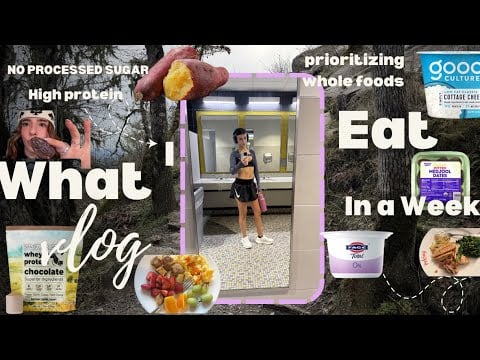 [ASMR] What I Eat in a Week (high protein, no processed sugar)