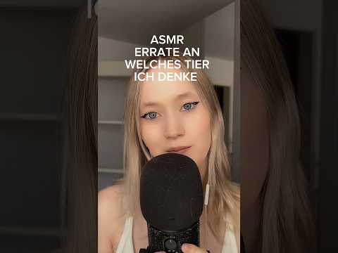 Errate an welches Tier ich denke #asmr #fabricscratching #mouthsounds