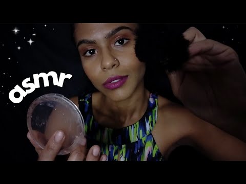 TE MAQUIANDO DELICADAMENTE ATE VOCÊ DORMIR ASMR