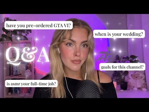 ASMR whispered Q&A | 30+ questions | whispering & hand sounds