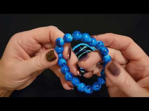 ASMR | My Blue Jewelry Show & Tell (Soft Spoken)