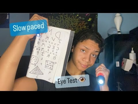 ASMR - Slow Eye Test (Shannon)