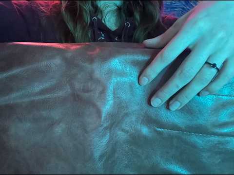 ASMR LIVE 🤎 Fast but Soft Leather Tapping (Sounds Like Rain ☔️) Scratching & Tingles (No talking)