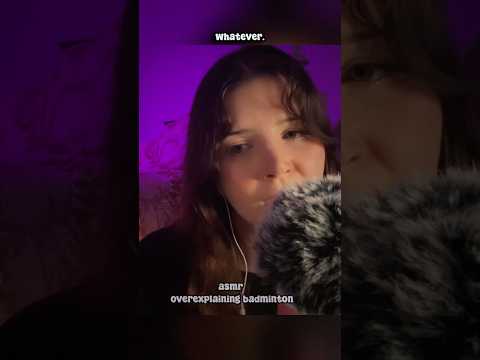 the badminton net is a traitor 😅 #asmr #asmroverrexplaining #asmrwhisper #asmrtingles #asmrramble