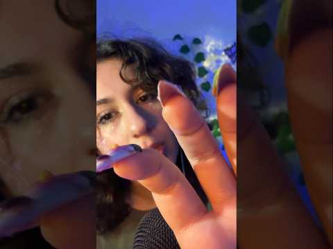 ASMR almost touching your face but it sounds so tingly!! #asmrtapping #asmr #mouthsounds #tingles