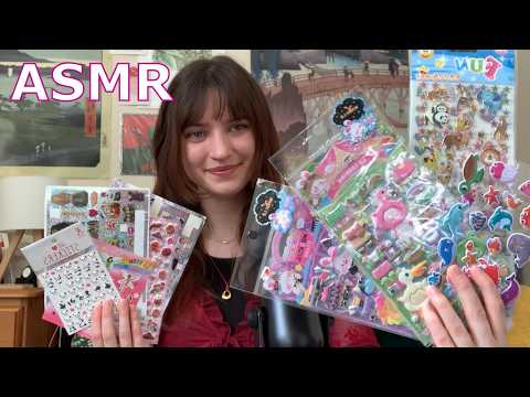 ASMR ~ My Sticker Collection! (scratching, crinkles, whispers)