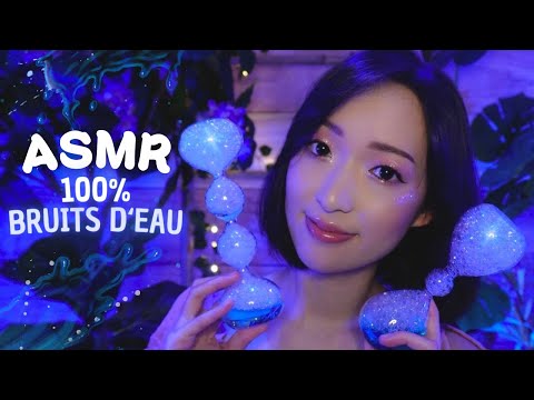 ASMR 💧 100% triggers d'eau (clepsydres, bubulles, glouglou, ice globes, clapotis, raining cloud...)