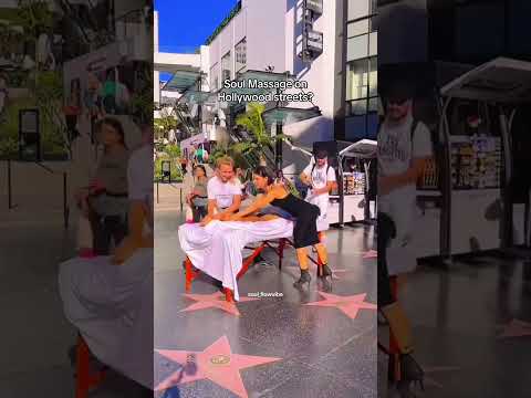 Should do more massage content outside 😏 #massage #outdoor #fyp #hollywood