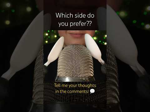 Which side do you prefer??? 🤍 #asmr