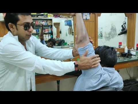Asim barber Special Swag of Indian Head and body massage | Indian ASMR Neck cracking