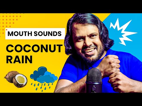 ASMR Coconut Rain 🥥🌧️ (Mouth Sounds, Tongue Clicking)