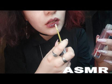 АСМР 100 слоев блеска 💫| 100 layers of asmr lipgloss 🫦