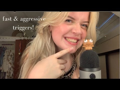 asmr | fast & aggressive triggers + rambling!!