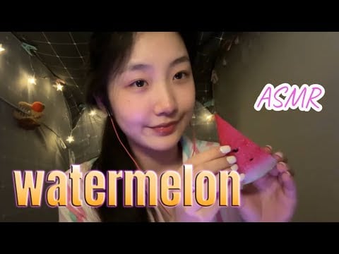 ”KC Sleeping Aid” eating watermelon 🍉 funny and good sleep 🌙💤 #acmp #asmr