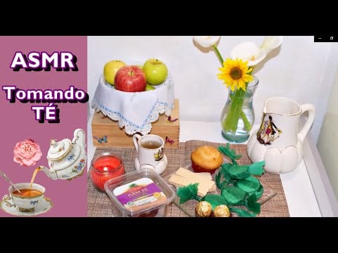 ASMR ESPAÑOL  Sonidos de Lluvia TOMANDO TÉ  Soft Spoken
