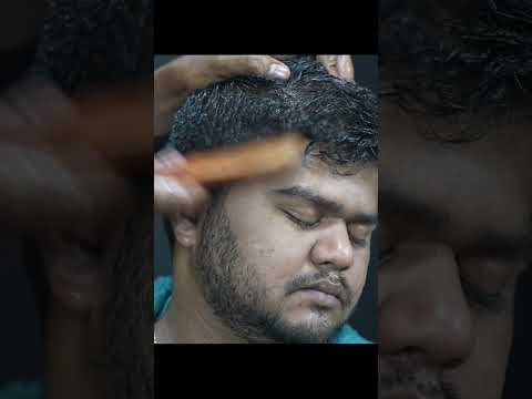 ASMR Head Scratching With Comb | Neck Cracking ASMR | Head Massage ASMR #shorts